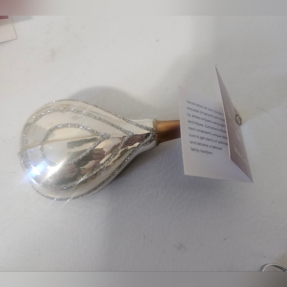 BOMBAY Christmas Glass Ornaments Set of 4 NWT - Picture 7 of 8